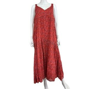 joie Red 100% Cotton Maxi Sundress Size XXL